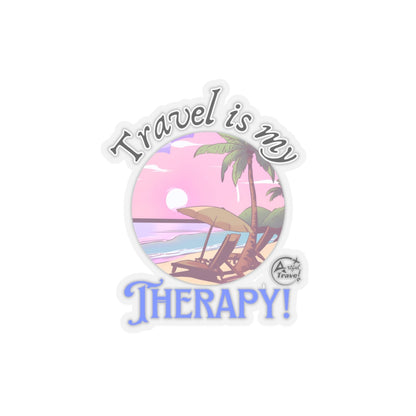 Kiss-Cut Stickers - Travel Is My Therapy