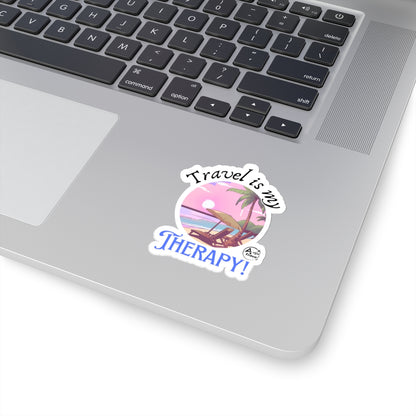 Kiss-Cut Stickers - Travel Is My Therapy