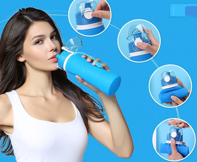 Silicone Folding Water Bottle