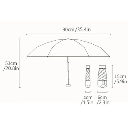 Mini Pocket Sun Capsule Umbrella